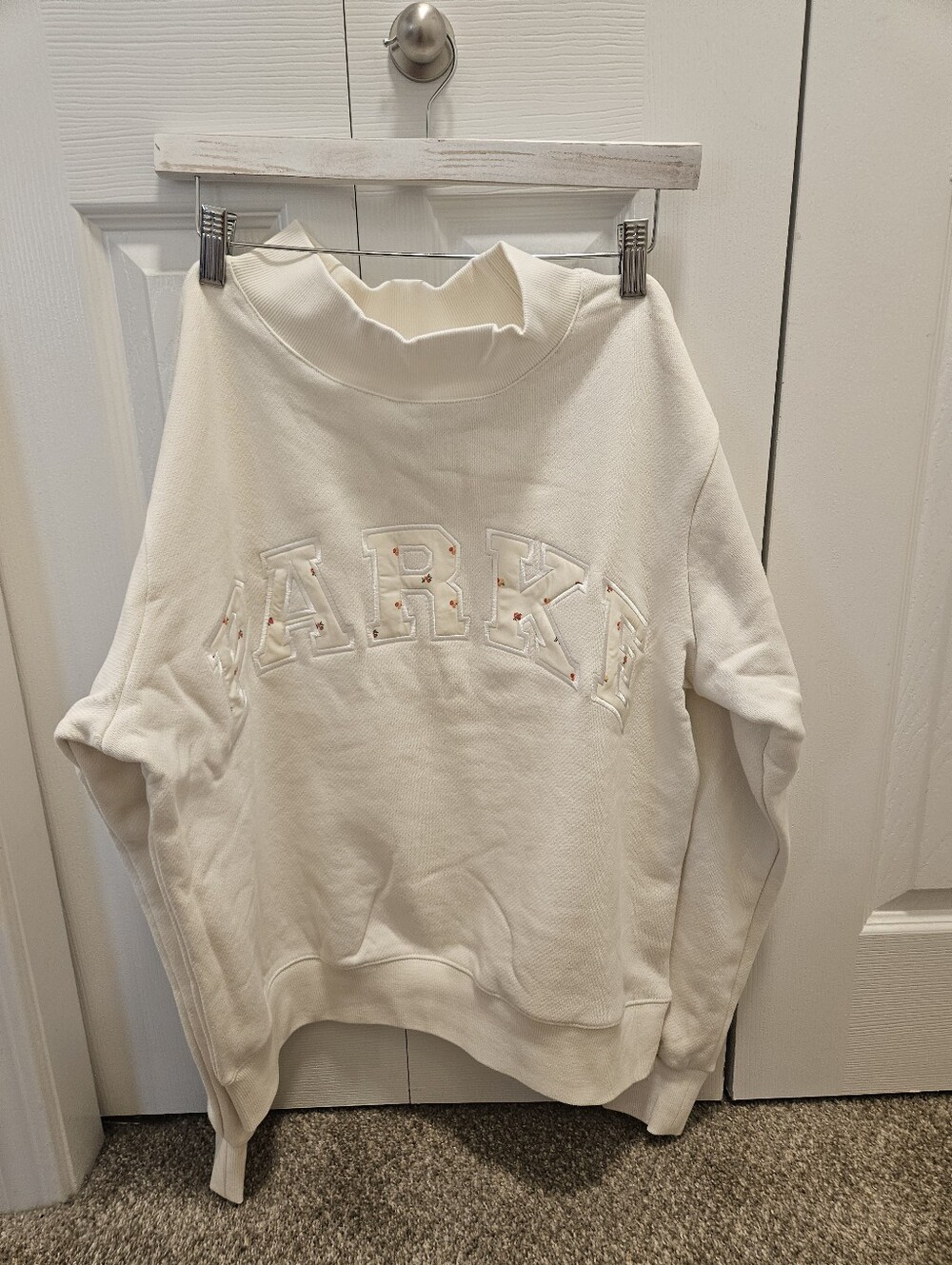 Parke New In Bag HeritageVarsity Mockneck S/M Ivory - Picture 5 of 5